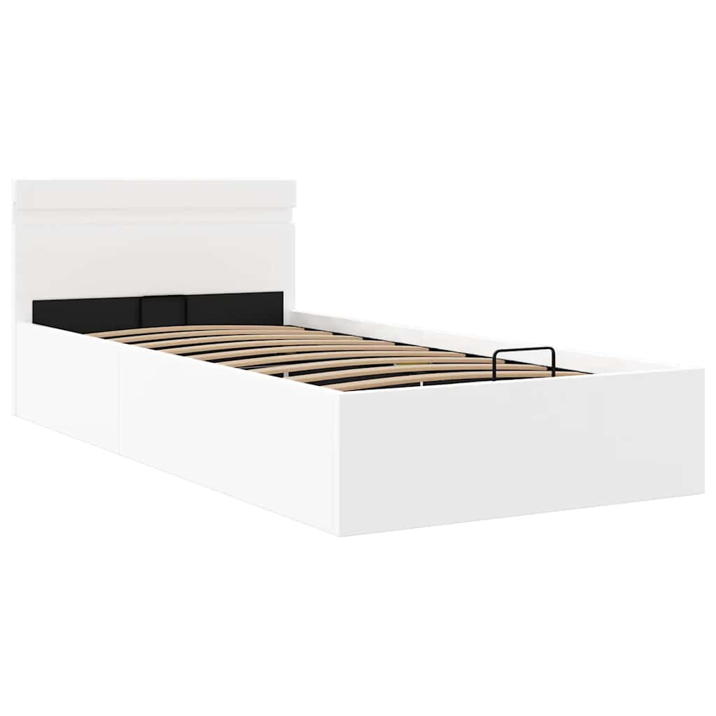 Giroletto Contenitore Idraulico LED Bianco Similpelle 100x200cm | homemem39
