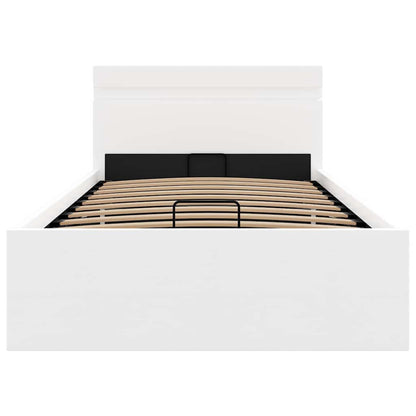 Giroletto Contenitore Idraulico LED Bianco Similpelle 100x200cm