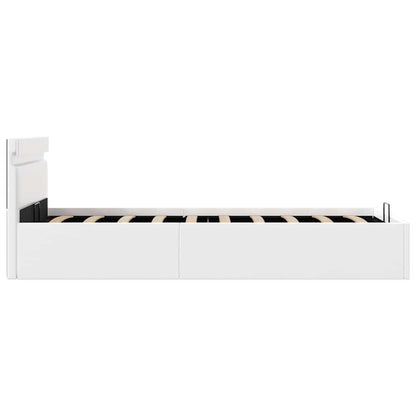 Giroletto Contenitore Idraulico LED Bianco Similpelle 100x200cm | homemem39