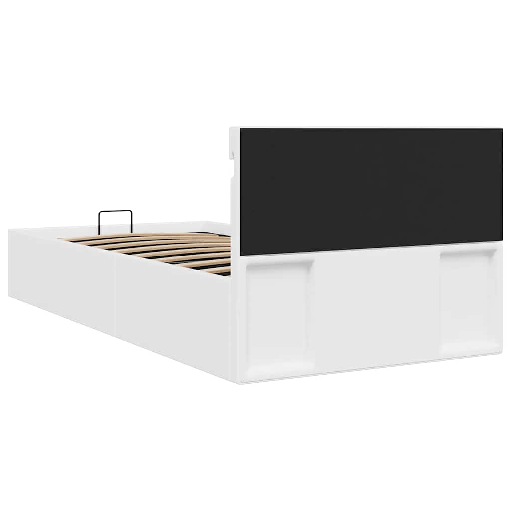 Giroletto Contenitore Idraulico LED Bianco Similpelle 100x200cm | homemem39