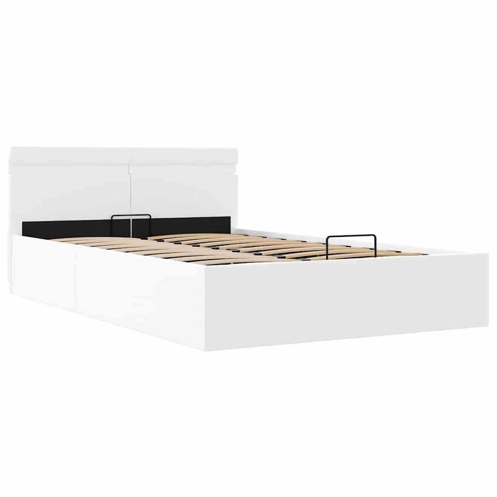 Giroletto Contenitore Idraulico LED Bianco Similpelle 120x200cm | homemem39