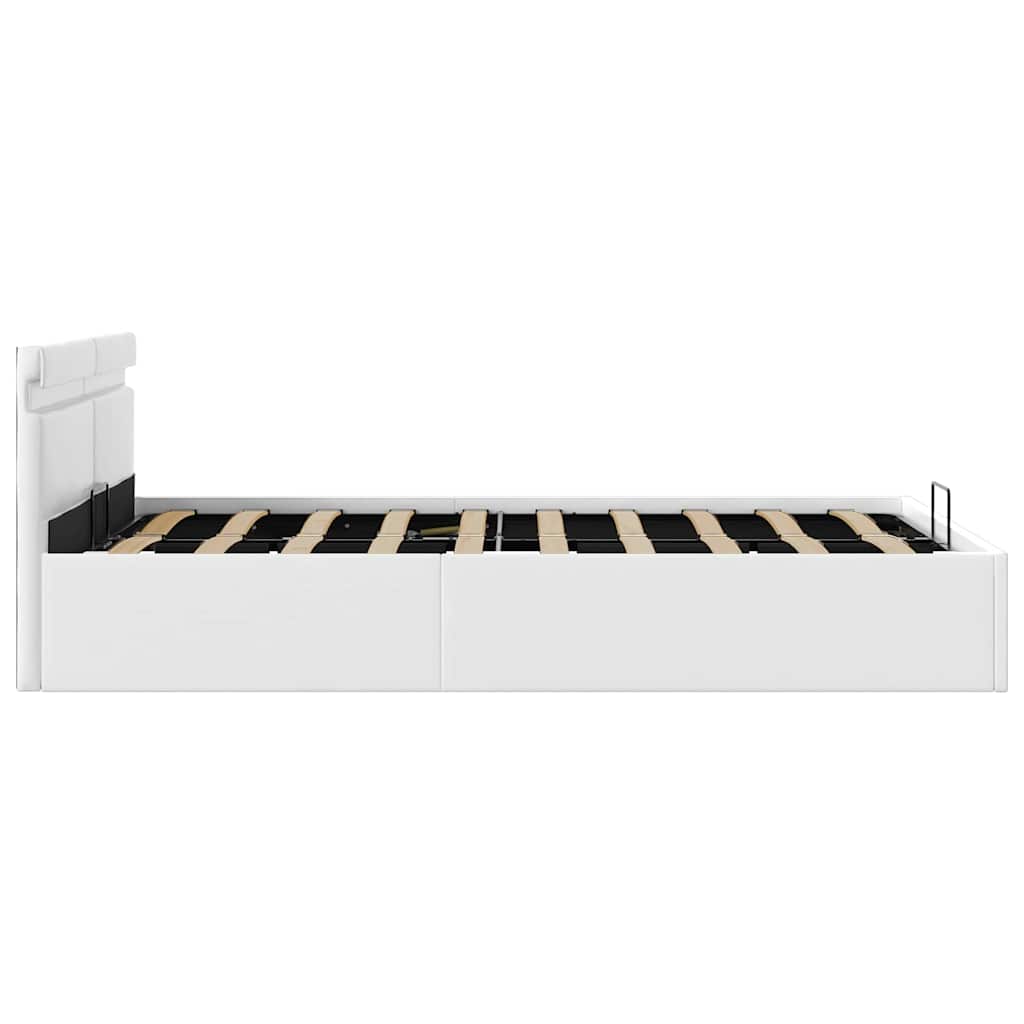 Giroletto Contenitore Idraulico LED Bianco Similpelle 120x200cm | homemem39