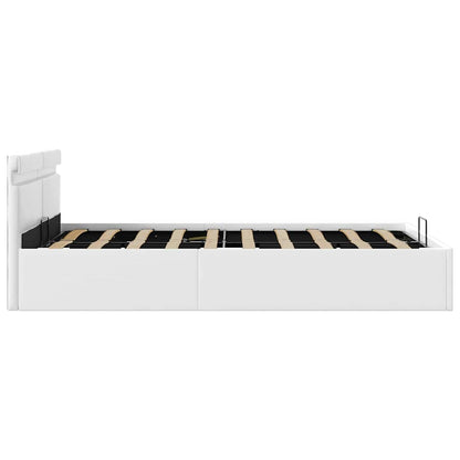 Giroletto Contenitore Idraulico LED Bianco Similpelle 120x200cm