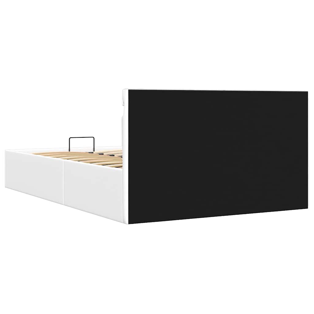 Giroletto Contenitore Idraulico LED Bianco Similpelle 120x200cm