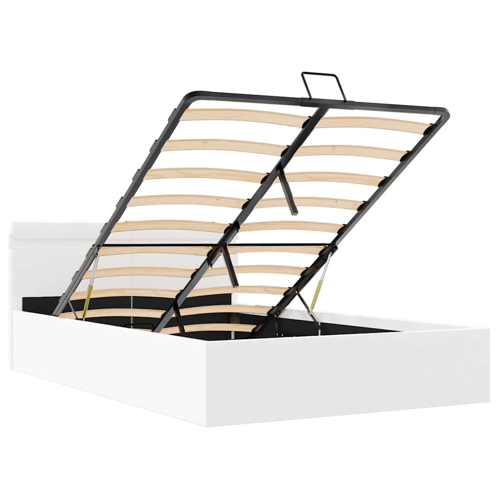 Giroletto Contenitore Idraulico LED Bianco Similpelle 120x200cm | homemem39