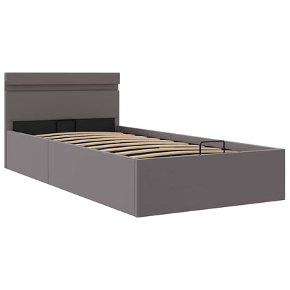 Giroletto Contenitore Idraulico LED Grigio Similpelle 100x200cm | homemem39