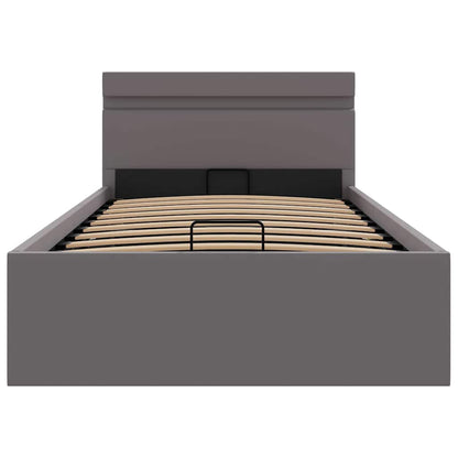 Giroletto Contenitore Idraulico LED Grigio Similpelle 100x200cm | homemem39