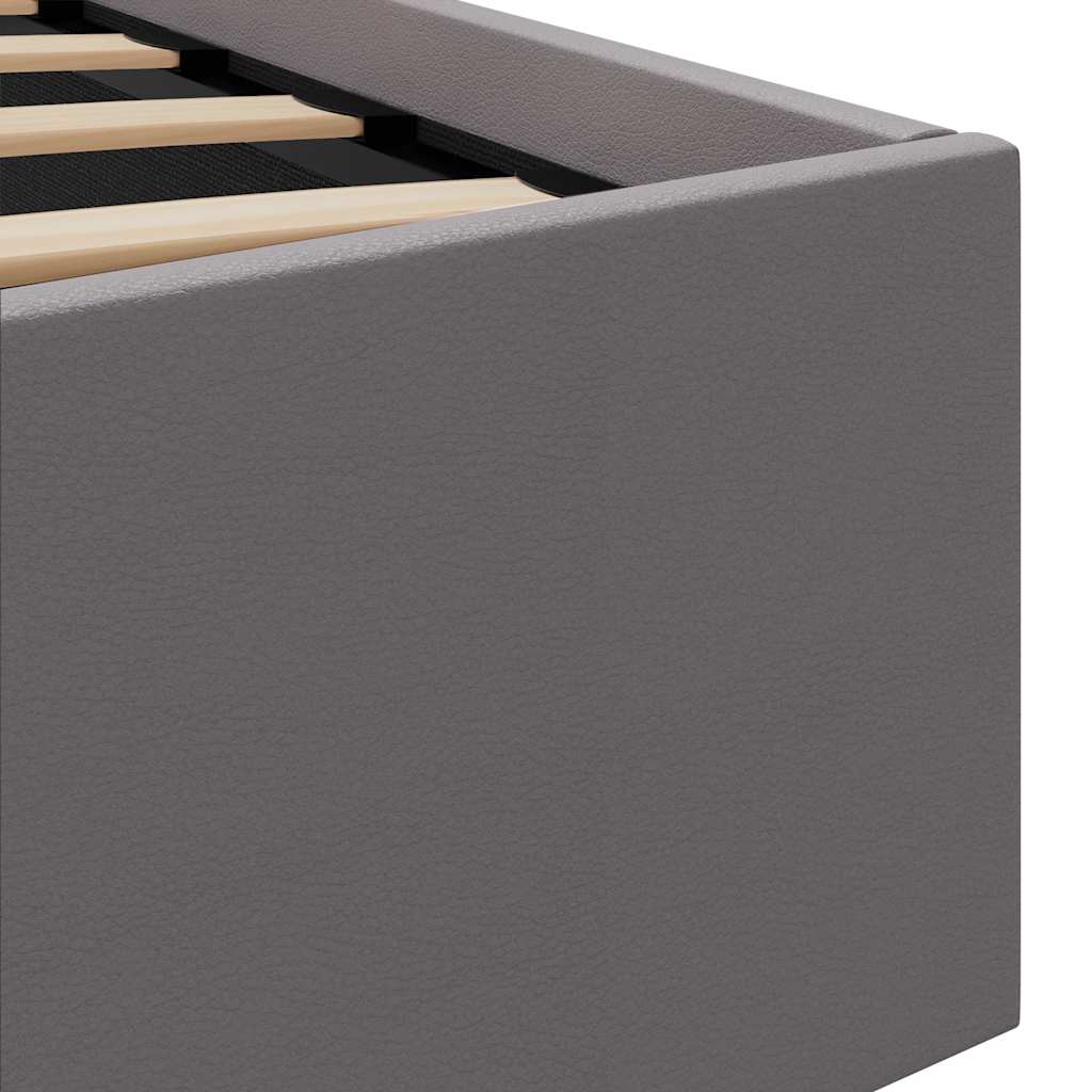 Giroletto Contenitore Idraulico LED Grigio Similpelle 100x200cm | homemem39