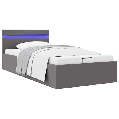 Giroletto Contenitore Idraulico LED Grigio Similpelle 100x200cm | homemem39