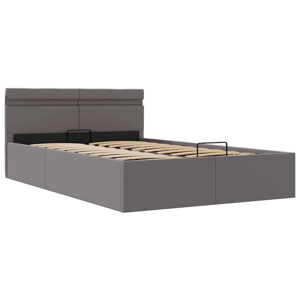 Giroletto Contenitore Idraulico LED Grigio Similpelle 120x200cm | homemem39