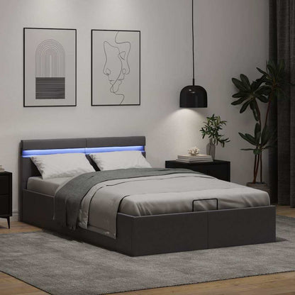 Giroletto Contenitore Idraulico LED Grigio Similpelle 120x200cm | homemem39