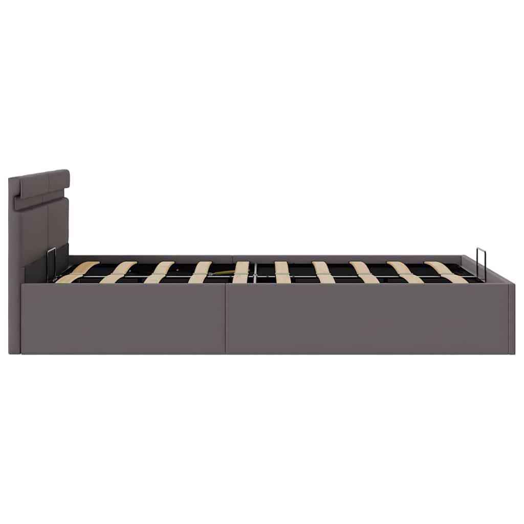 Giroletto Contenitore Idraulico LED Grigio Similpelle 120x200cm | homemem39