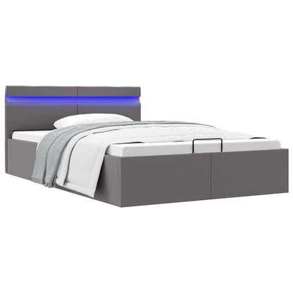 Giroletto Contenitore Idraulico LED Grigio Similpelle 120x200cm | homemem39