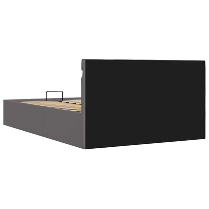 Giroletto Contenitore Idraulico LED Grigio Similpelle 140x200cm