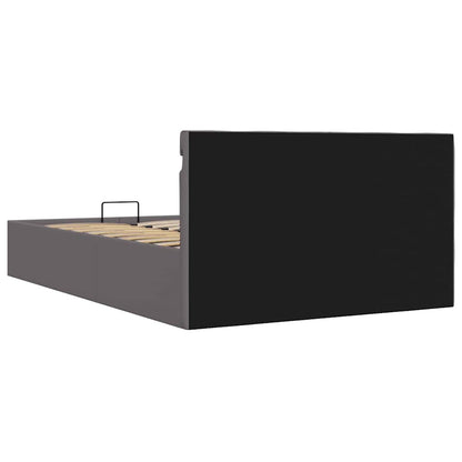 Giroletto Contenitore Idraulico LED Grigio Similpelle 140x200cm