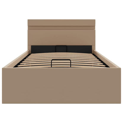 Giroletto Idraulico con LED Cappuccino Similpelle 100x200cm