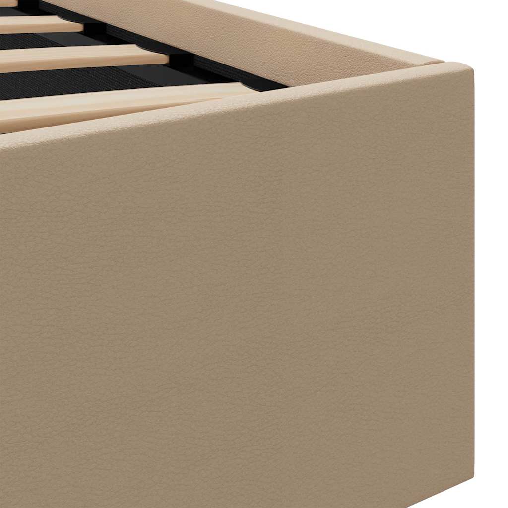 Giroletto Idraulico con LED Cappuccino Similpelle 100x200cm