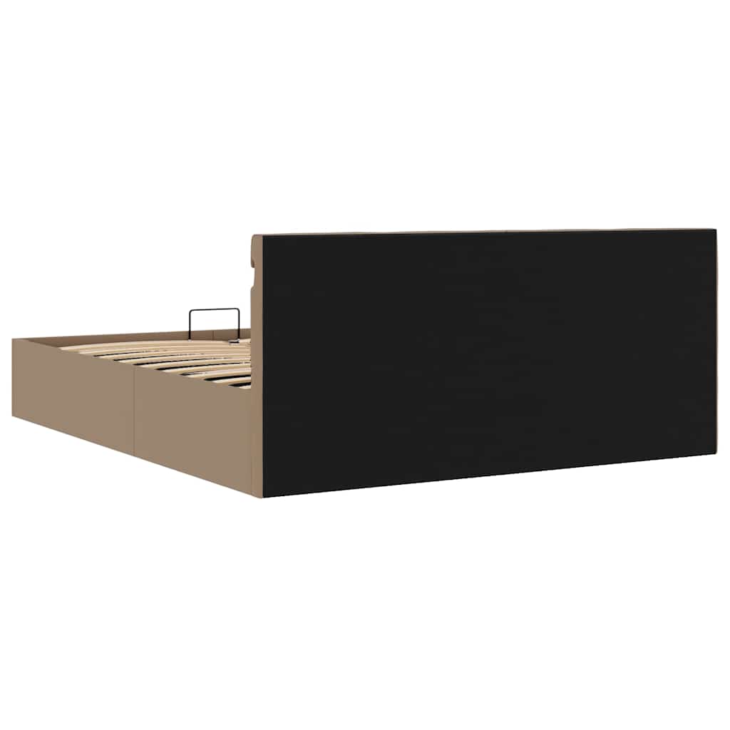 Giroletto Idraulico con LED Cappuccino Similpelle 180x200cm | homemem39