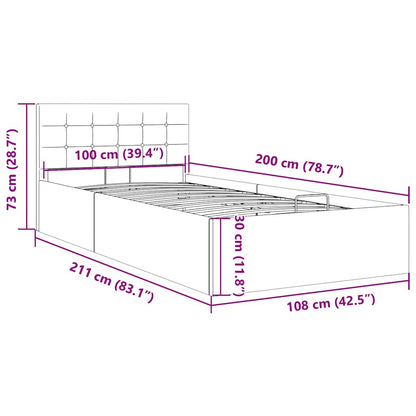 Giroletto Idraulico Contenitore Grigio Scuro Tessuto 100x200cm | homemem39