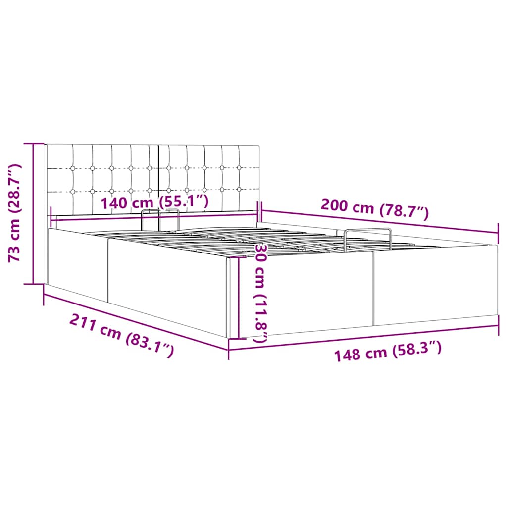 Giroletto Idraulico Contenitore Grigio Scuro Tessuto 140x200cm | homemem39