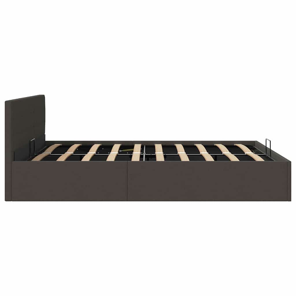 Giroletto con Contenitore Grigio Scuro in Tessuto 160x200 cm