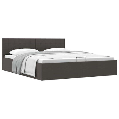 Giroletto con Contenitore Grigio Scuro in Tessuto 180x200 cm