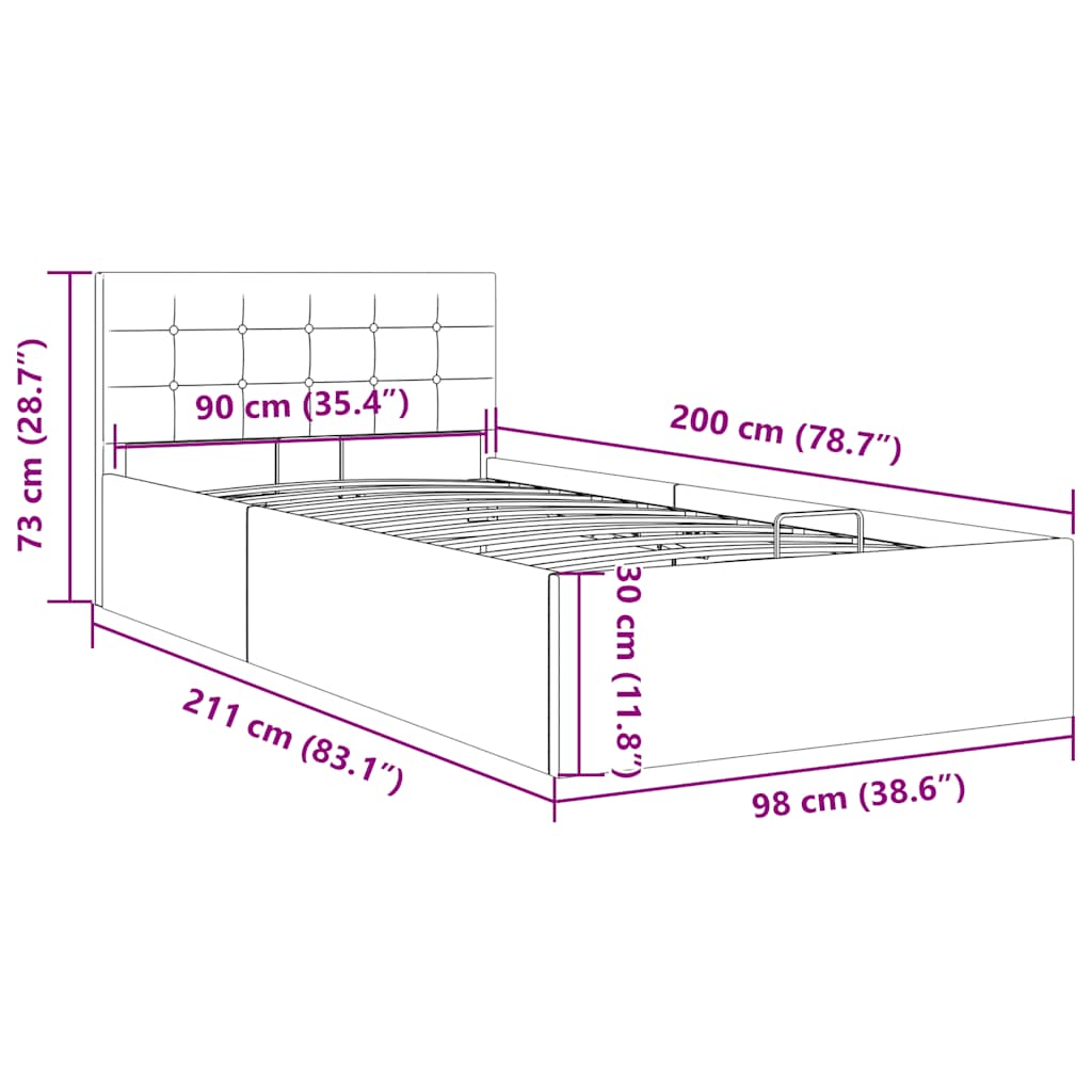Giroletto Idraulico Contenitore Grigio Chiaro Tessuto 90x200cm