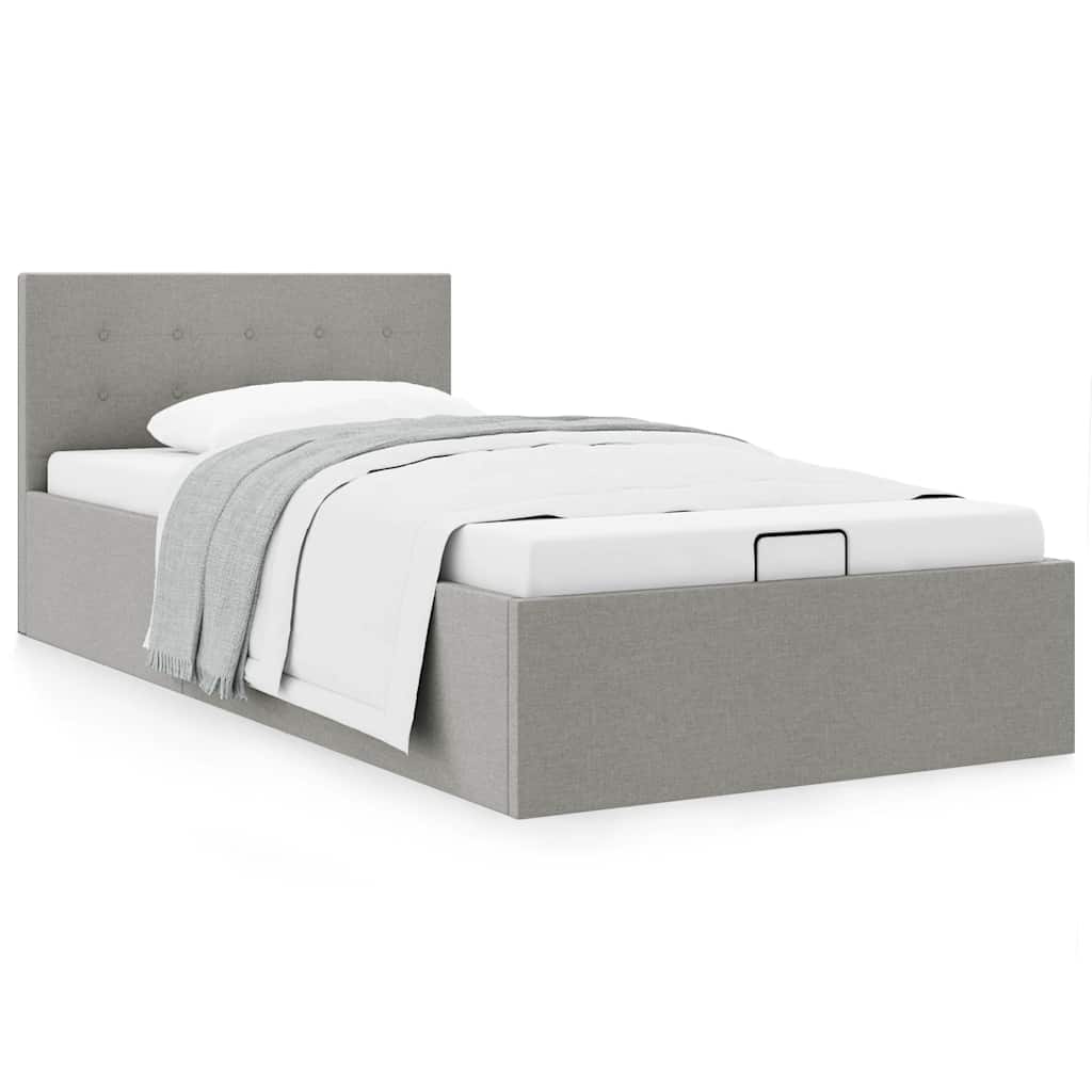 Giroletto Idraulico Contenitore Grigio Chiaro Tessuto 90x200cm | homemem39