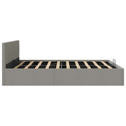 Giroletto con Contenitore Grigio Chiaro in Tessuto 160x200 cm | homemem39
