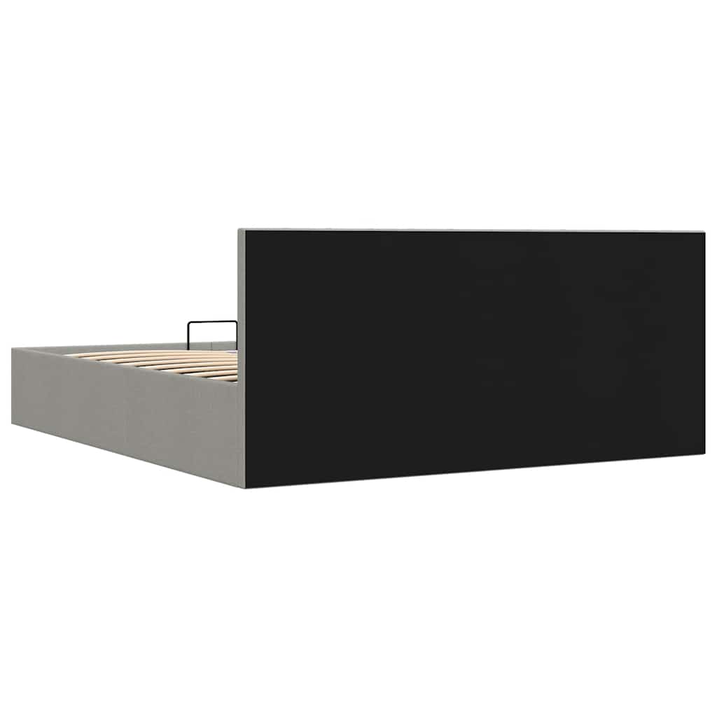 Giroletto con Contenitore Grigio Chiaro in Tessuto 160x200 cm | homemem39