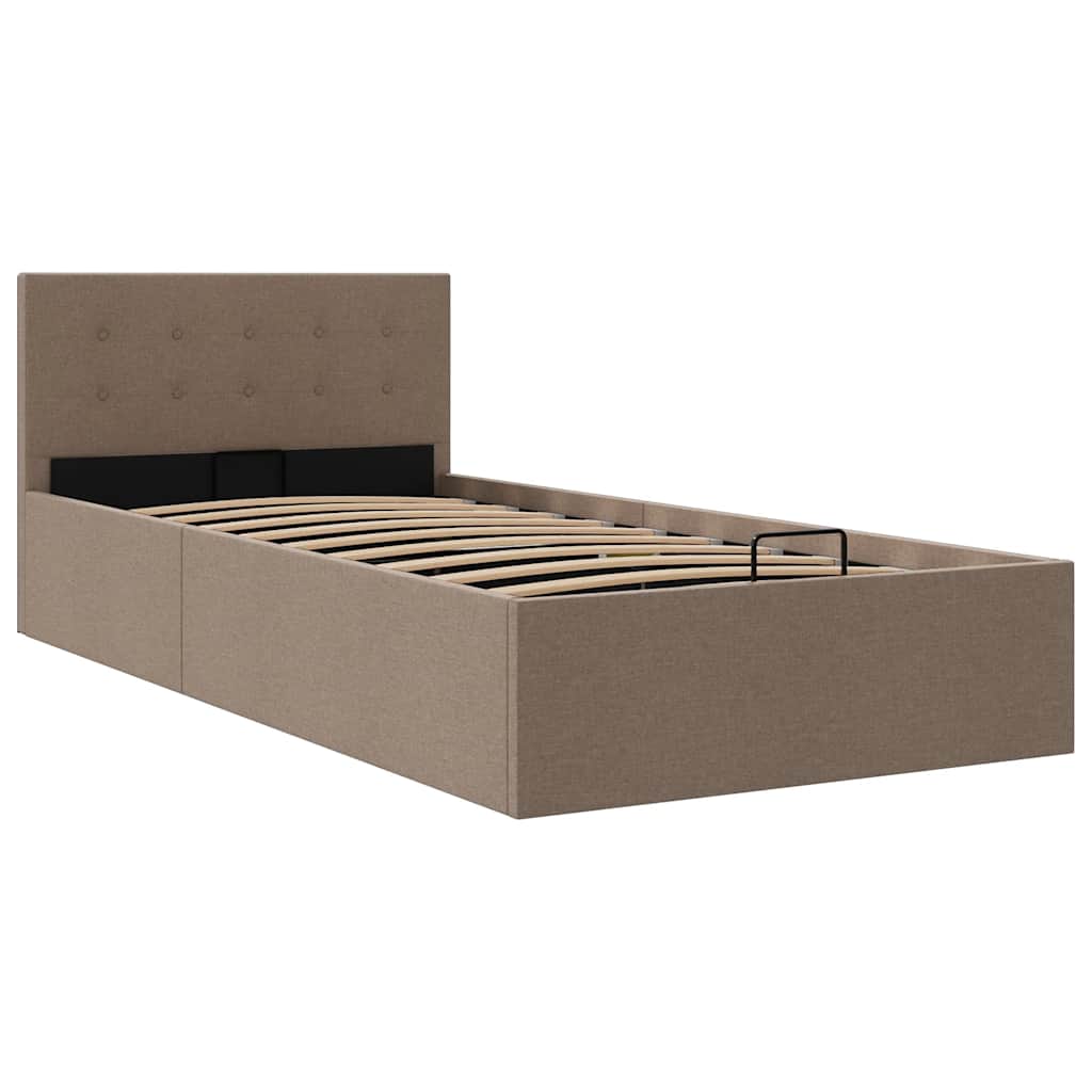 Giroletto con Contenitore Grigio Talpa in Tessuto 90x200 cm | homemem39