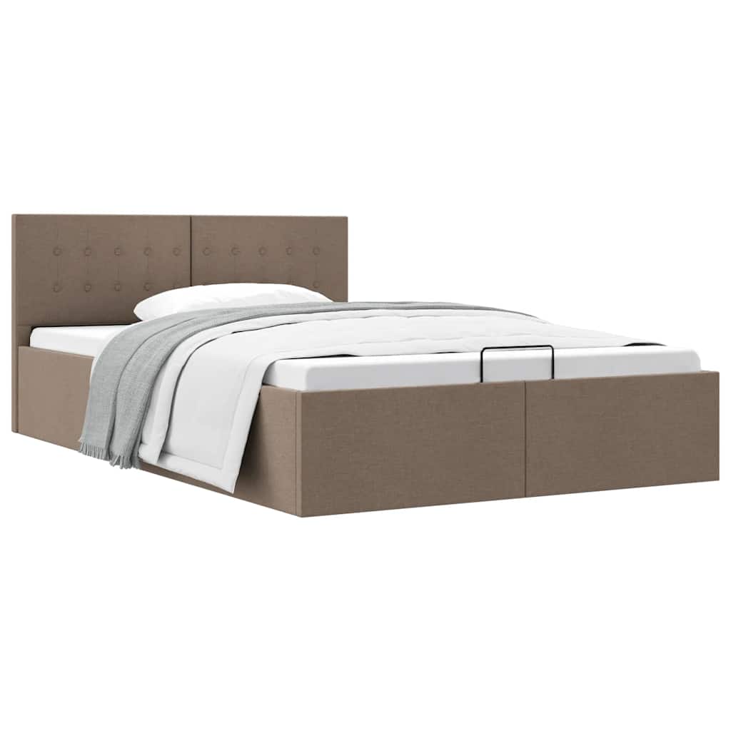Giroletto con Contenitore Grigio Talpa in Tessuto 140x200 cm
