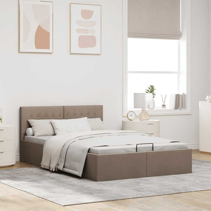 Giroletto con Contenitore Grigio Talpa in Tessuto 140x200 cm