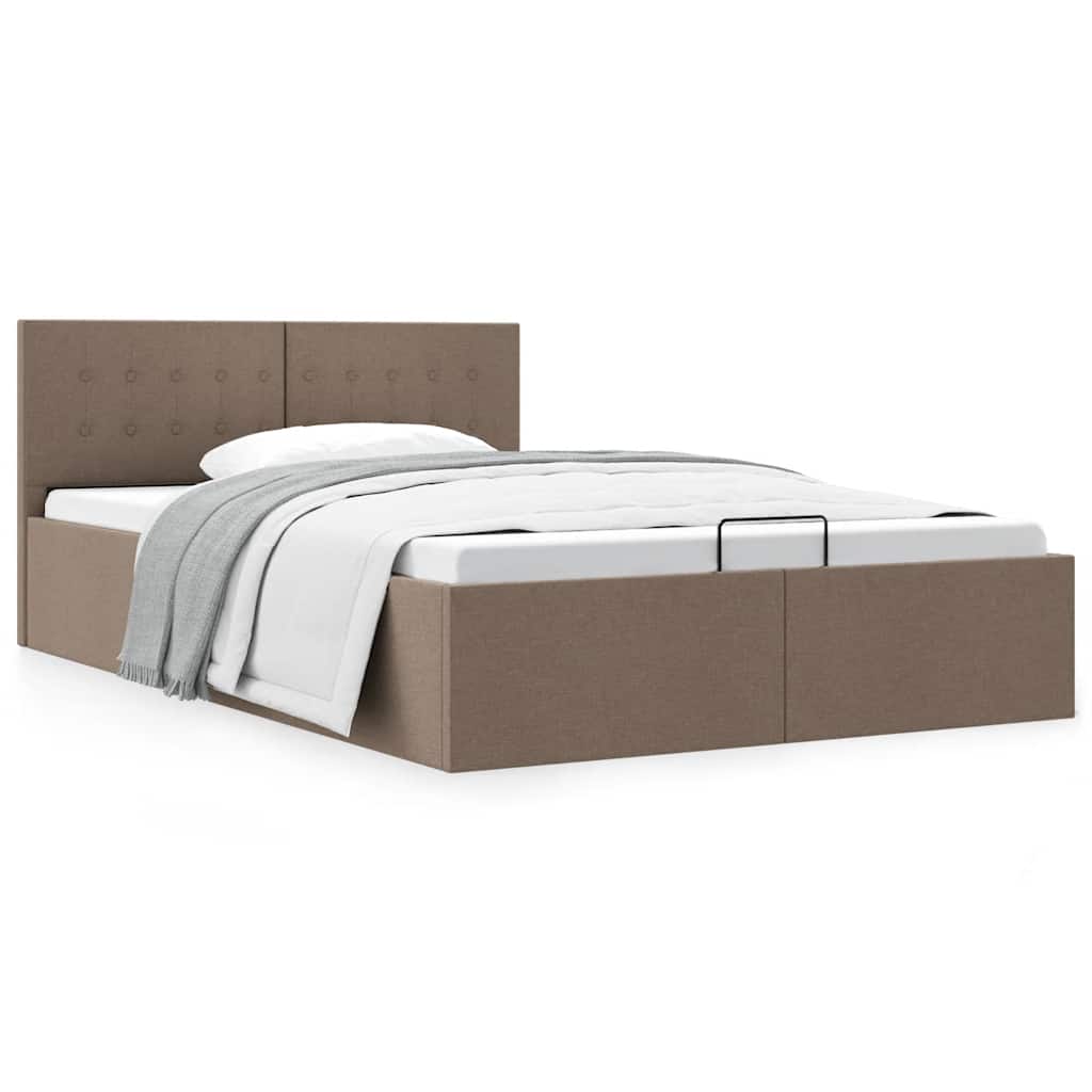 Giroletto con Contenitore Grigio Talpa in Tessuto 140x200 cm | homemem39
