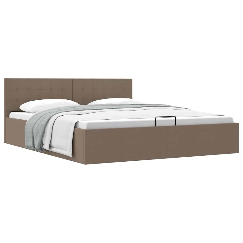 Giroletto con Contenitore Grigio Talpa in Tessuto 160x200 cm