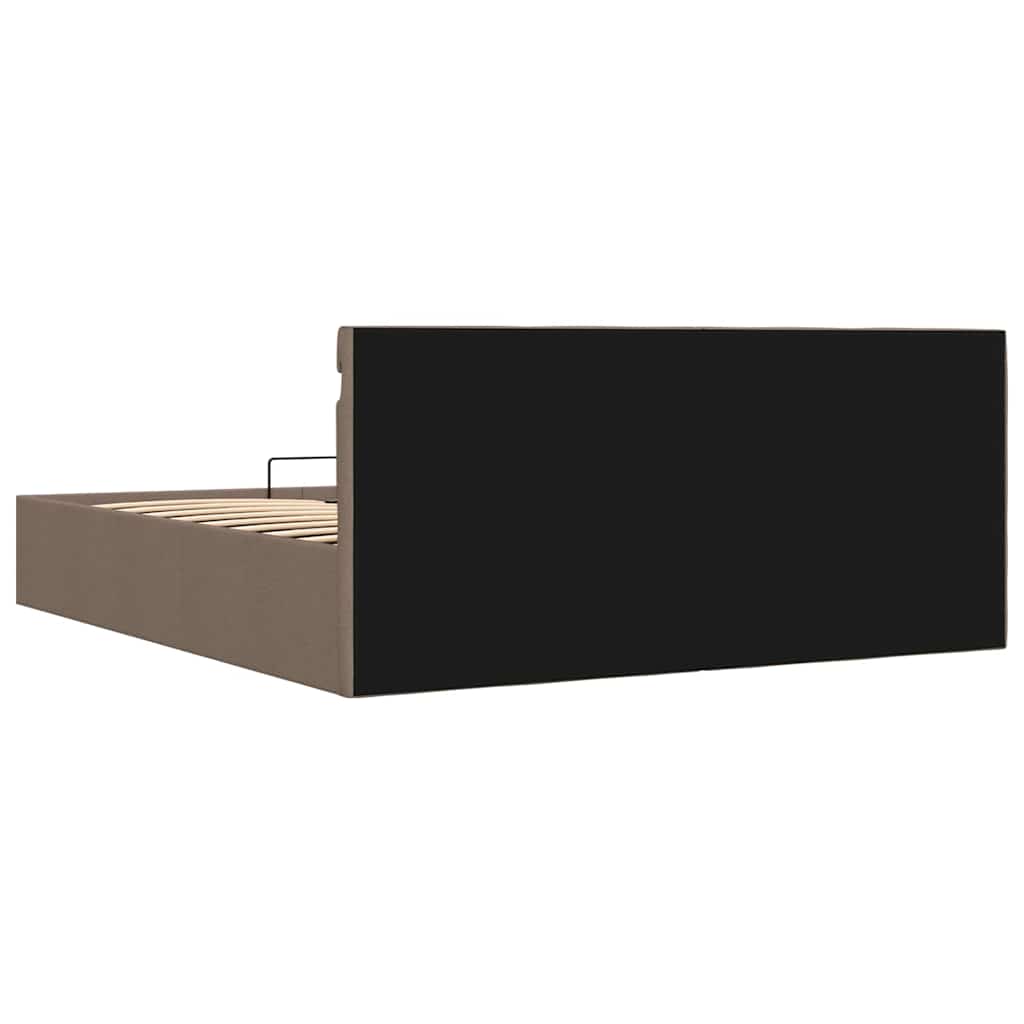 Giroletto Idraulico Contenitore LED Tortora Tessuto 160x200cm | homemem39