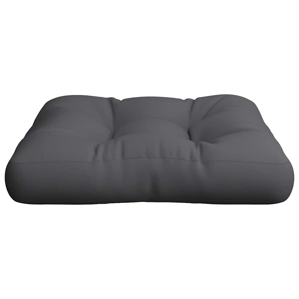 Cuscino per Pallet Antracite 60x61,5x10 cm in Tessuto