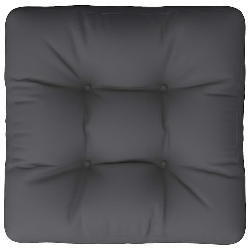 Cuscino per Pallet Antracite 60x61,5x10 cm in Tessuto