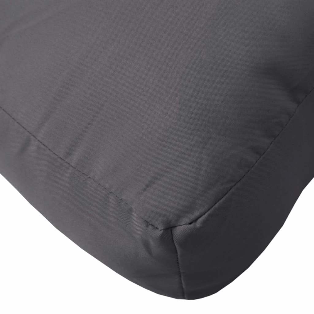 Cuscino per Pallet Antracite 60x61,5x10 cm in Tessuto
