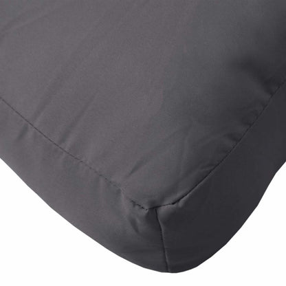 Cuscino per Pallet Antracite 60x61,5x10 cm in Tessuto