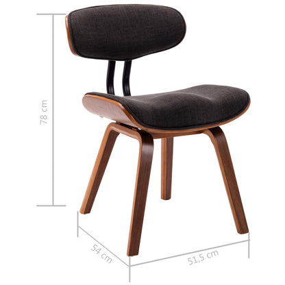 Sedie da Pranzo 4 pz Grigie in Legno Piegato e Similpelle | homemem39