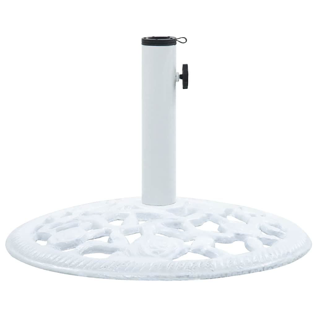 Base Ombrellone Bianca 12 kg 48 cm in Ghisa | homemem39