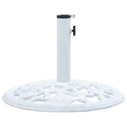 Base Ombrellone Bianca 12 kg 48 cm in Ghisa | homemem39