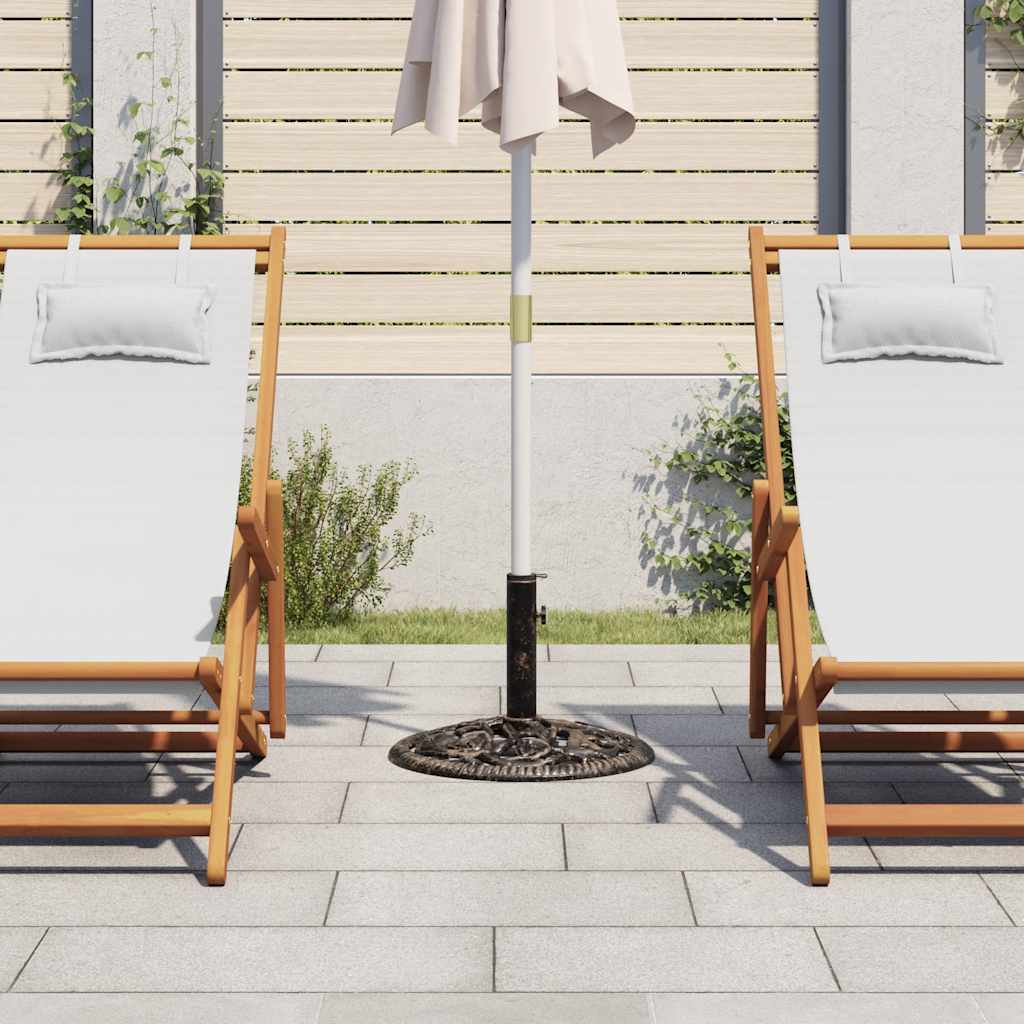 Base Ombrellone Bronzo 12 kg 48 cm in Ghisa | homemem39