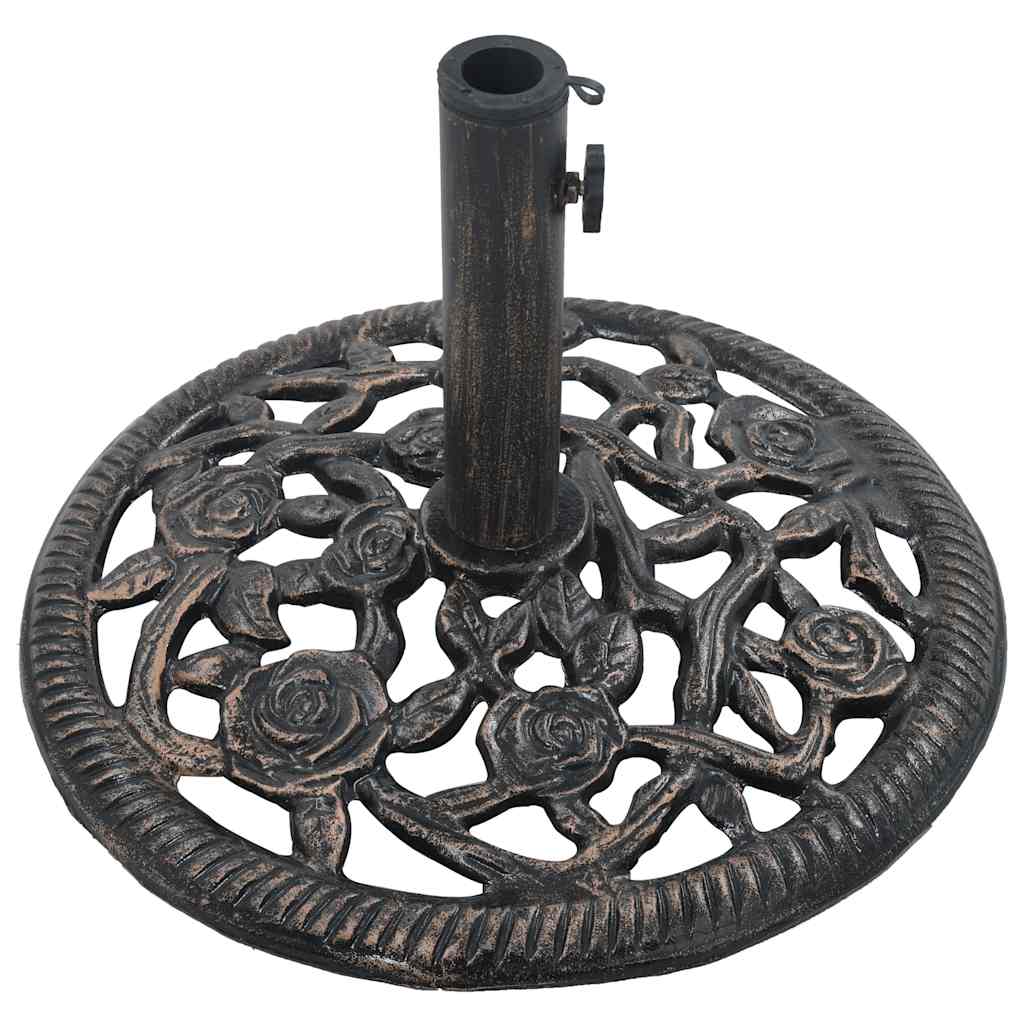 Base Ombrellone Bronzo 12 kg 48 cm in Ghisa | homemem39