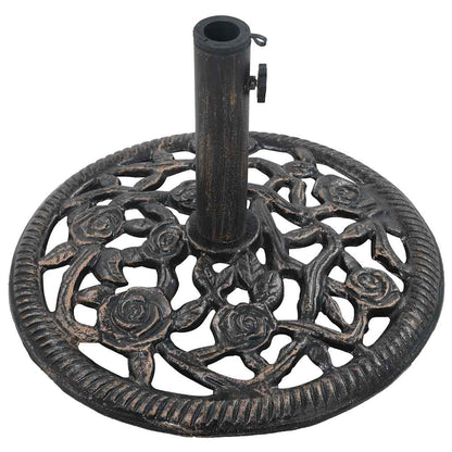 Base Ombrellone Bronzo 12 kg 48 cm in Ghisa | homemem39