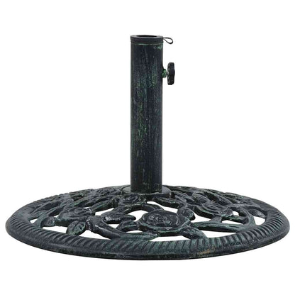 Base Ombrellone Verde 9 kg 40 cm in Ghisa | homemem39