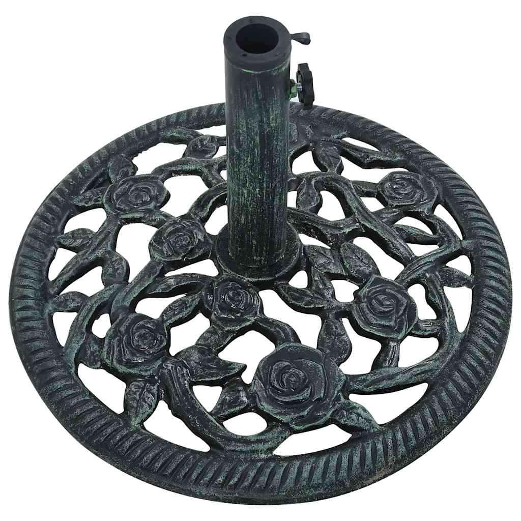 Base Ombrellone Verde 9 kg 40 cm in Ghisa | homemem39
