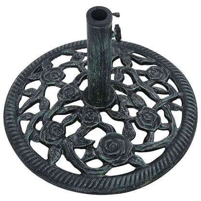 Base Ombrellone Verde 9 kg 40 cm in Ghisa | homemem39