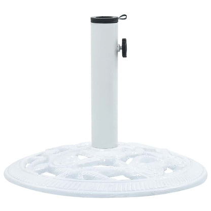 Base Ombrellone Bianca 9 kg 40 cm in Ghisa | homemem39